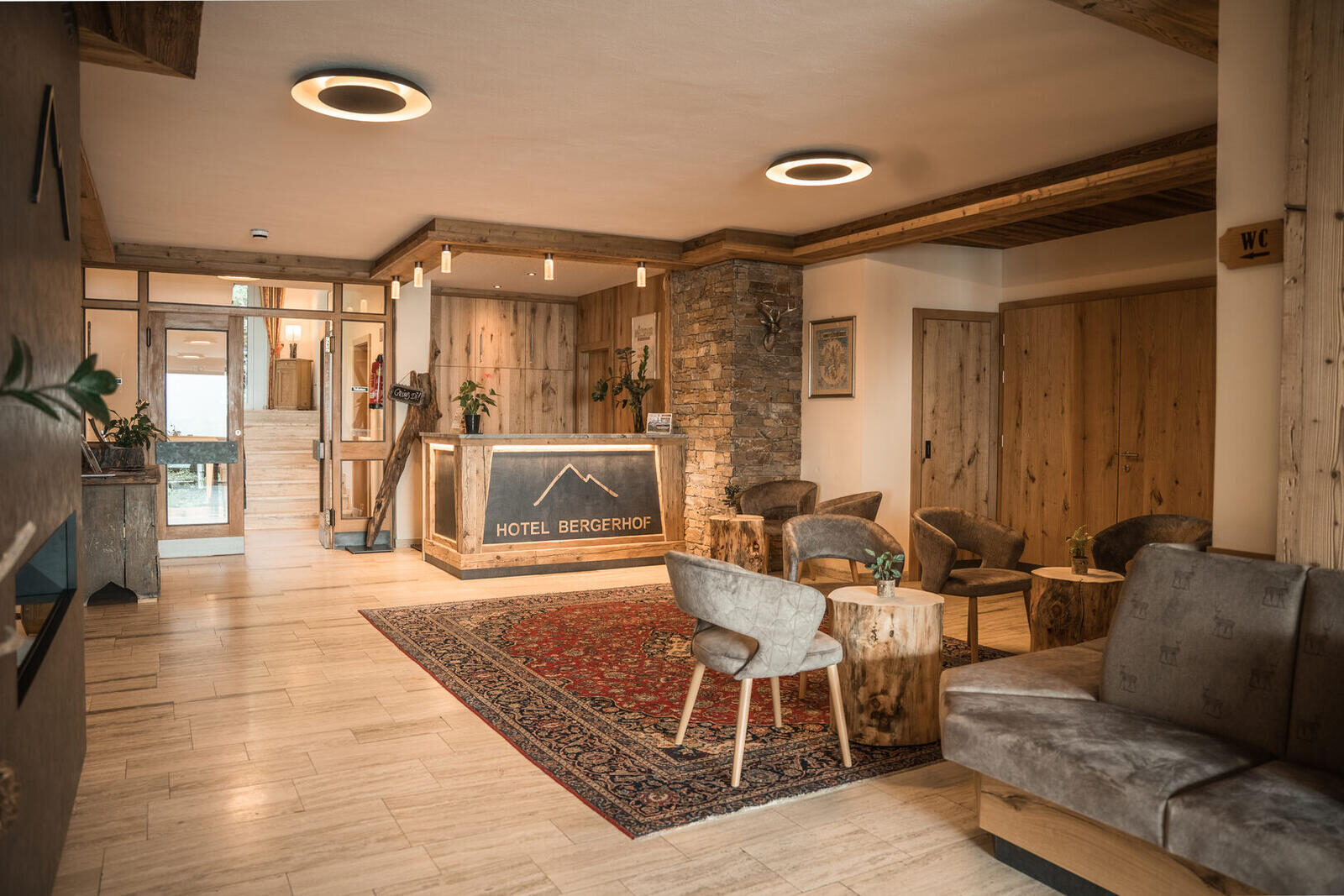 Hotel Bergerhof Eingangsbereich
