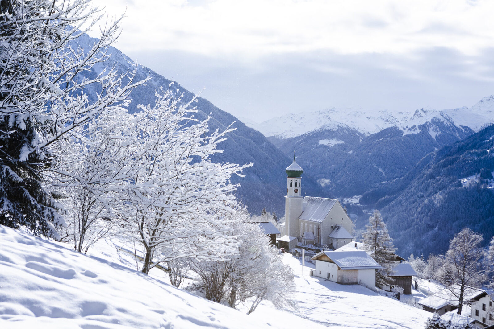 Winter in Bartholomäberg im Montafon