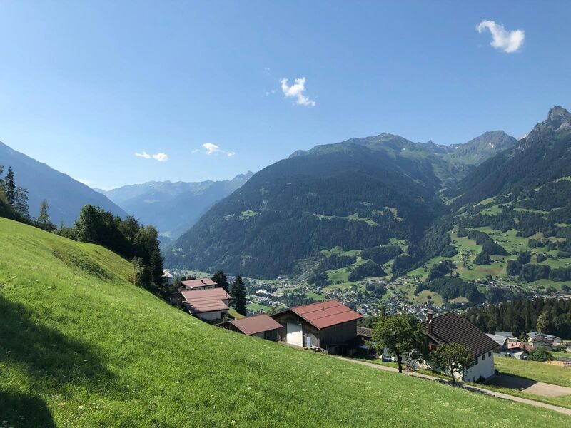Aussicht Bartholomäberg im Montafon